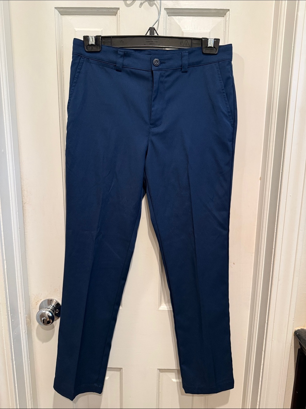 PGA Tour Boy’s Deep Blue Golf Pants - Slim Straight